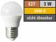 LED Tropfenlampe McShine, E27, 3W, 240 lm, 3000K, warmweiß