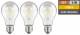 LED Filament Set McShine, 3x Glühlampe, E27, 4W, 470lm, warmweiß, klar