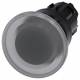 Siemens 3SU10011BD700AA0 mushroom push button illuminated 22mm round clear 40mm
