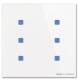 Busch Jaeger 2CKA006300A1605 BJ TB/U6.5.11-CG touch control 6-way Busch-tacteo
