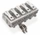 WAGO 294-8325 power connection terminal 17mm version with angled PE latching contact