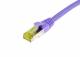 Patchkabel RJ45, CAT6A 500Mhz, 1,5m, lila, S-STP(S/FTP), TPE/LSZH(Ultraflex), AWG26, mit CAT7 Rohkabel, Synergy 21