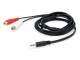 Equip Audiokabel 3.5mm/2x RCA St/Bu 2.50m schwarz Polybeutel