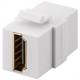 Goobay 90856 HDMI KeyStone-Modul mit HDMI Doppel-Buchse - zum Anschluss von in der Wand verlegten HDMI-Kabeln