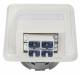 Telegärtner 100022457 FO Outlet OAD / S H02051C0515, kpl.m.2xST/SC-D Abdeckr.alpinweiss