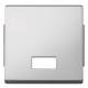 Merten 343860 rocker rectangular opening for symbols, aqua design aluminum