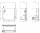 Schneider Electric NSYPIN64 Schneider interior door for housing WM H600xW400 steel RAL7035 depth adjustment.