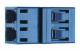 Telegärtner 100007143 TEGA LC Duplex Kupplung MM/SM Keramikhülse blau Kunststoffgehäuse