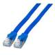 Patchkabel RJ45, CAT6A 500Mhz, 1,5m, blau U/FTP,flach,