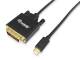 Equip adapter USB-C -> DVI-D (24+1) 1920x1200/60Hz 1.80m black polybag