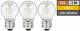 LED Filament Set McShine, 3x Tropfenlampe, E27, 2W, 200lm, warmweiß, klar