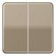 Jung CD595GB Wippe Serienschalter gold-bronze