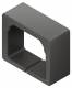 Niedax LER16.016 end protection ring 16x16mm plastic t.PP RAL 7021 black gray