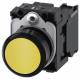 SIEM 3SU1100-0AB30-1BA0 Siemens 3SU11000 22mm round yellow push button 1S
