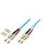 LWL-2-Faser-Patchk. 0,5mtr.SC-SC, 50/125um, OM3, AD=3mm,