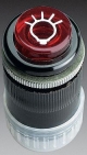 Grothe PROTACT 101 LED Klingeltaster Alu EV1/Kunststoff rot IP54 63022