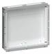 Hager FWU32L wall box 72PLE empty without BR and door SKII HxWxD=507x565x112mm