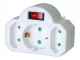 Adapter plug Brennenstuhl 2 euro Steckd. + 1 shock white retai