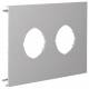 Hager L93017030 Blende 2-fach d=45mm PVC BR OT 120 steingrau