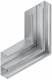 Niedax DKVO 170-78T100 R GK vertical corner 90° 2zg asym.h 170x100mm powder-coated. WH