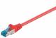 Goobay 94150 CAT 6a Patchkabel, S/FTP (PiMF), Rot - LSZH halogenfrei, Kupfer