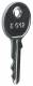 Hager FZ457 spare key , FZ455 for universZ