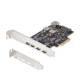 Startech.com PS4C3IA3-USB-C-CARD 5-PORT USB PCIE CARD 10GBPS
