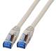 Patchkabel RJ45, CAT6A 500Mhz, 3m, grau, S-STP(S/FTP), TPE(Superflex), mit Cat.7 Rohkabel,