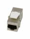 Keystone, module, TP/TP socket (RJ45, coupling), CAT6A, 500MHz, Slimline, Synergy 21
