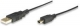 MANHATTAN 390347 Hi-Speed USB 2.0 Anschlusskabel Typ A Stecker - Typ Mini 5-Pol. Stecker, 1.8 m, schwarz