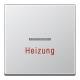 Jung A590HAL Wippe Heizung Notschalter mit Lichtleiter Serie A aluminium