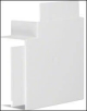 Hager M55059001 Flachwinkel PVC LF/FB, 60x110mm cremeweiß