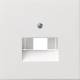 Gira 0270112 central plate UAE IAE 0270 112, surface switch pure white