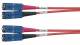 Telegärtner 100011903 TEGA Duplex-Rangierkabel 50/125 OM3 L=5m 4xSC Stecker türkis