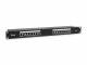 Equip patch panel 16x RJ45 Cat6 48,3 cm ( 19 inch ) FTP 1U ISO/IEC black