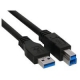INLINE USB 3.0 Kabel A Stecker an B Stecker schwarz 3m