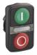 Schneider Electric ZB5AW7A3741 Schneider Doppeldrucktaster mit LM Bez.I grün flach Bez.O rot flach