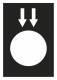 Schneider Electric ZB2BY2955 Schneider Textschild 30x40mm schwarz SENKEN SCHNELL Metall D22mm