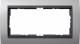 Gira 100206 2-fold cover 1002 06, aluminum-anthracite Event