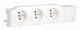 Hager VZ00ASF socket with pin contact 3-way rotatable screwed DIN rail