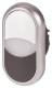 Moeller 216704 EATON M22-DDL-WS double pushbutton cable., Blanco 216 704