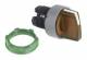 Schneider Electric ZB5AK1353C0 Schneider illuminated selector switch, front, plastic, orange