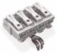 WAGO 294-4224 Netzanschlussklemme mit PE-Rastkontakt 1/L-2/L-PE-N 4p weiß