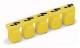 WAGO 283-405 Warnabdeckung mit schwarzem Blitzpfeil für 5 Klemmen gelb