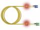 ZVK EasyLan LSD91100030 LWL LED Patchkab Duplex SCD/SCD/APC E09/125 OS2 yellow 3.0m