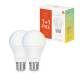 Avanca International BV HBPP-0101 Hombli smarte Glühbirne, 9W, E27, CCT, 1+1 Promo Pack