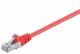 Goobay 95210 CAT 5e Patchkabel, SF/UTP, Rot - CCA Kupfergemisch