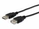 Equip Kabel USB-A 2.0 -> A Verl. St/Bu 5.00m 480Mbps sw Polybeutel