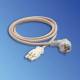 Vertiv (Knürr) Kabel, 2mtr, Schutzkontakt(Stecker)->GST18(Buchse)
