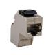 Keystone,Modul, TP/TP-Buchse(RJ45,Kupplung), CAT6, 250MHz, gewinkelt 90Grad,